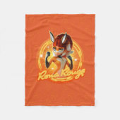 Rena Rouge Circle Badge Fleece Deken (Voorkant)
