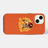 Rena Rouge Circle Badge iPhone Hoesje (Achterkant horizontaal)