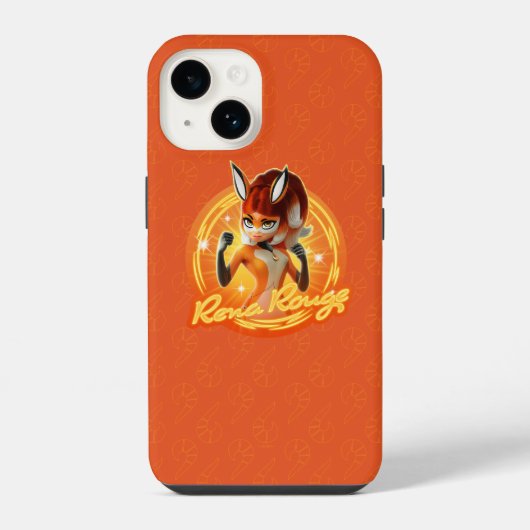 Rena Rouge Circle Badge iPhone Hoesje (Achterkant)