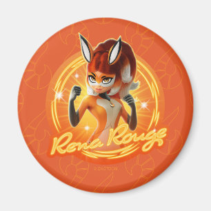 Rena Rouge Circle Badge Magneet
