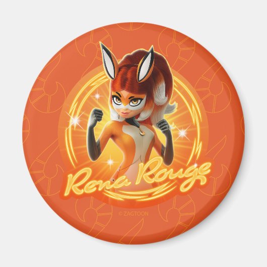 Rena Rouge Circle Badge Magneet (Voorkant)