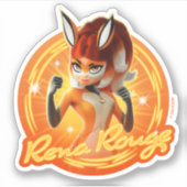 Rena Rouge Circle Badge Sticker (Voorkant)