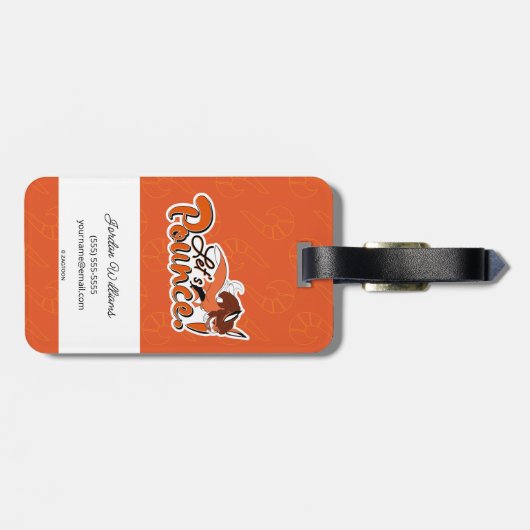 Rena Rouge | Laten we bonzen Bagagelabel (Achterkant horizontaal)