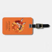 Rena Rouge Oranje badge Bagagelabel (Voorkant horizontaal)