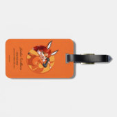 Rena Rouge Oranje badge Bagagelabel (Achterkant horizontaal)