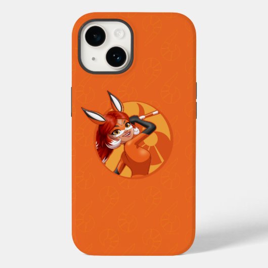 Rena Rouge Oranje badge Case-Mate iPhone Case (Achterkant)
