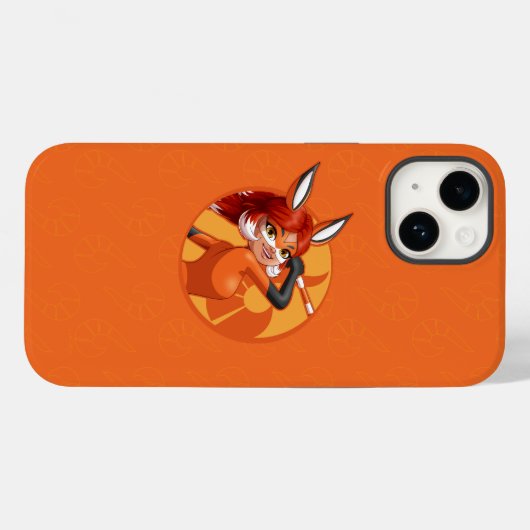 Rena Rouge Oranje badge Case-Mate iPhone Case (Achterkant (horizontaal))
