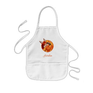 Rena Rouge Oranje badge Kinder Schort
