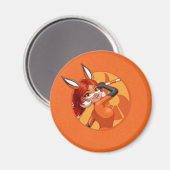 Rena Rouge Oranje badge Magneet (Voorkant / Achterkant)