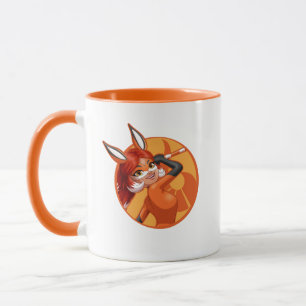 Rena Rouge Oranje badge Mok
