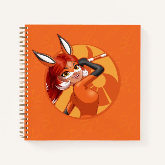 Rena Rouge Oranje badge Notitieboek (Voorkant)