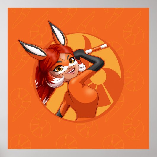 Rena Rouge Oranje badge Poster (Voorkant)