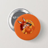 Rena Rouge Oranje badge Ronde Button 5,7 Cm (Voorkant /achterkant)