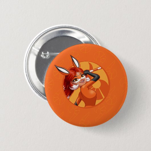 Rena Rouge Oranje badge Ronde Button 5,7 Cm (Voorkant /achterkant)
