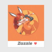 Rena Rouge Oranje badge Sticker (Vel)