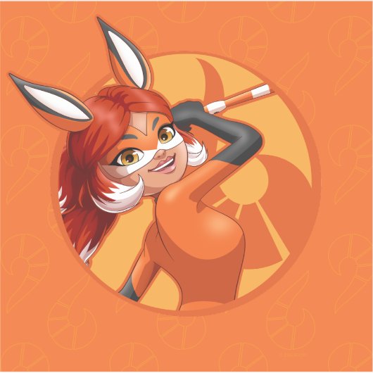 Rena Rouge Oranje badge Sticker (Voorkant)