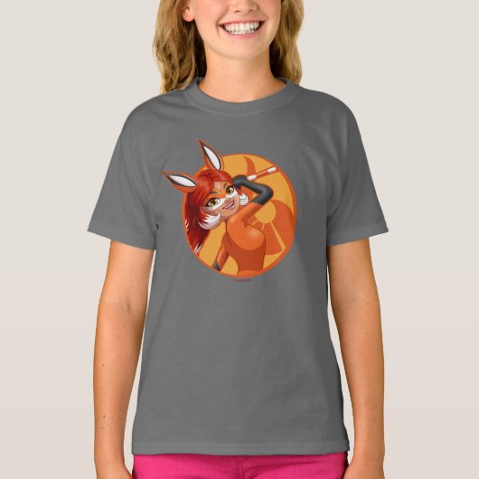 Rena Rouge Oranje badge T-shirt (Voorkant)