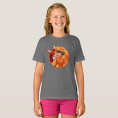 Rena Rouge Oranje badge T-shirt (Voorkant volledig)