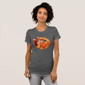 Rena Rouge Oranje badge T-shirt (Voorkant volledig)