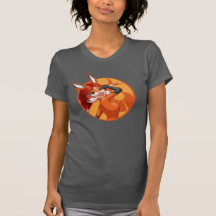 Rena Rouge Oranje badge T-shirt