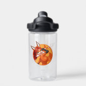 Rena Rouge Oranje badge Waterfles (Achterkant)