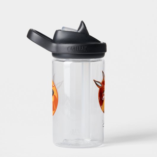 Rena Rouge Oranje badge Waterfles (Rechts)