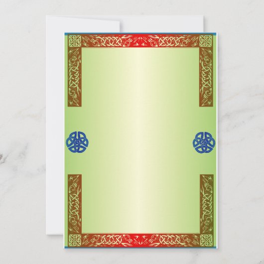 Renaisaince Medieval Wedding Kaart (Achterkant)