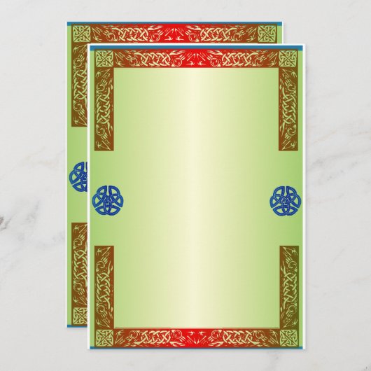 Renaisaince Medieval Wedding Kaart (Voorkant / Achterkant)