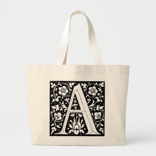 Renaissance alfabet letter A Totebag Grote Tote Bag (Voorkant)