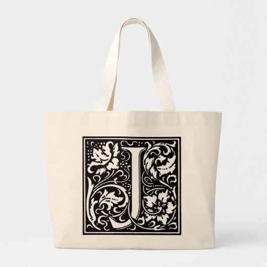 Renaissance alfabet letter J Totebag Grote Tote Bag (Voorkant)