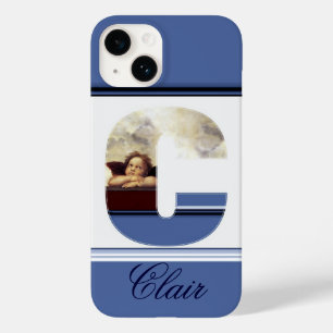 RENAISSANCE ANGEL C LETTER Winged Cherub Monogram Case-Mate iPhone Case