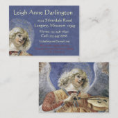 Renaissance Angel Chubby Visitekaartjes Melozzo (Voorkant / Achterkant)