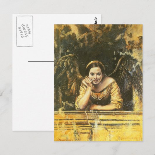 Renaissance Angel Design Briefkaart (Voorkant / Achterkant)