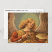 Renaissance Angel die Violin Melozzo da Forli spee Feestdagenkaart (Voorkant / Achterkant)