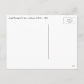 Renaissance Angel die Violin Melozzo da Forli spee Feestdagenkaart (Achterkant)