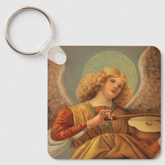 Renaissance Angel die Violin Melozzo da Forli spee Sleutelhanger (Voorkant)