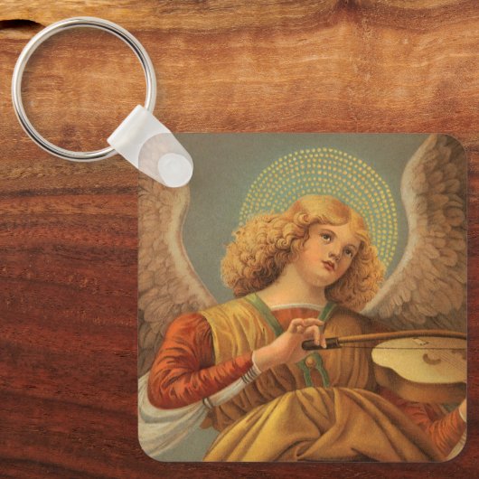 Renaissance Angel die Violin Melozzo da Forli spee Sleutelhanger (Voorkant)