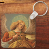 Renaissance Angel die Violin Melozzo da Forli spee Sleutelhanger (Achterkant)