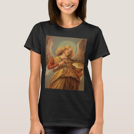 Renaissance Angel die Violin Melozzo da Forli spee T-shirt (Voorkant)