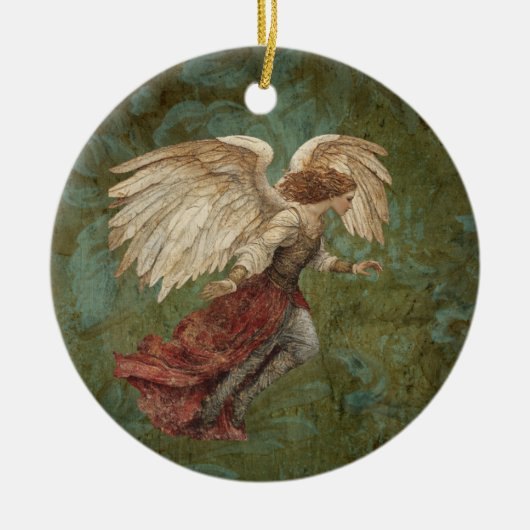Renaissance Angel –  engeldecoratie Keramisch Ornament (Voorkant)