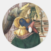 Renaissance Angel Kerst stickers Pinturicchio (Voorkant)