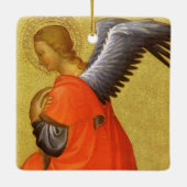 Renaissance Angel van de kapitein van het Bambino  Keramisch Ornament (Achterkant)