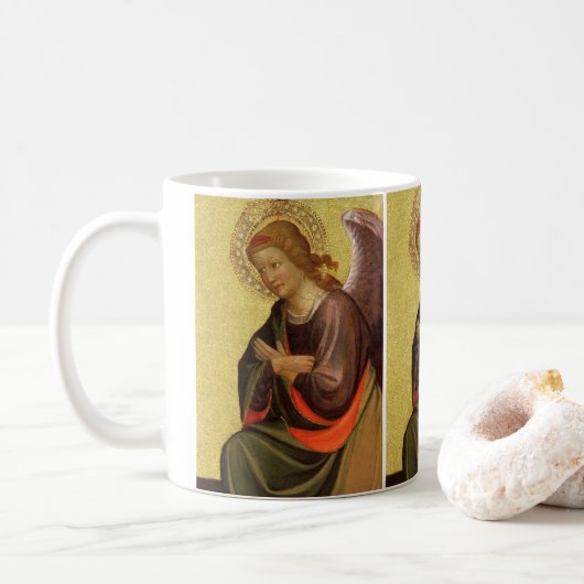 Renaissance Angel van de kapitein van het Bambino  Koffiemok (Met donut)