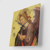 Renaissance Angel van de kapitein van het Bambino  Vierkante Klok (Hoek)