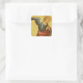 Renaissance Angel van de kapitein van het Bambino  Vierkante Sticker (Tas)