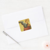 Renaissance Angel van de kapitein van het Bambino  Vierkante Sticker (Envelop)