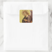 Renaissance Angel van de kapitein van het Bambino  Vierkante Sticker (Tas)