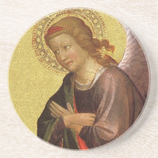 Renaissance Angel van de kapitein van het Bambino Zandsteen Onderzetter (Voorkant)