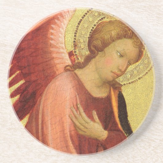Renaissance Angel van de kapitein van het Bambino  Zandsteen Onderzetter (Voorkant)