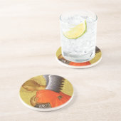 Renaissance Angel van de kapitein van het Bambino Zandsteen Onderzetter (Zijkant)